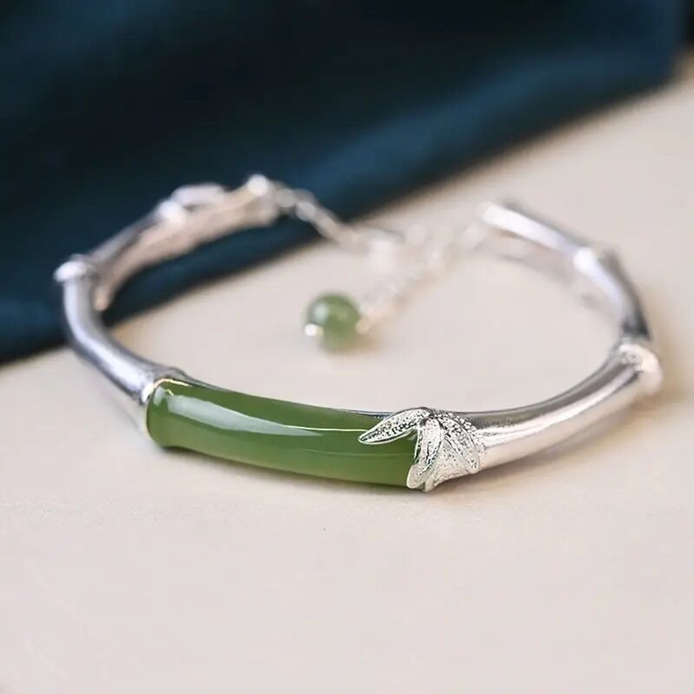 925 sterling silver Jade bracelet